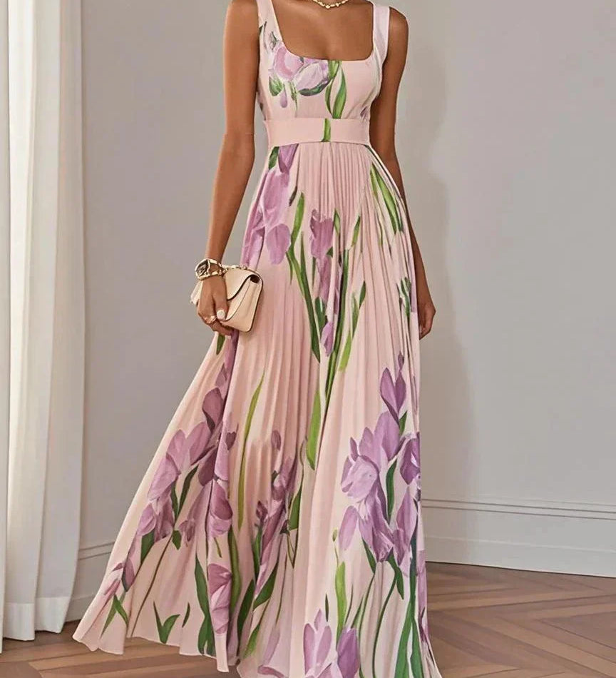 Iris Bloom | romantické maxi šaty s květinovým potiskem
