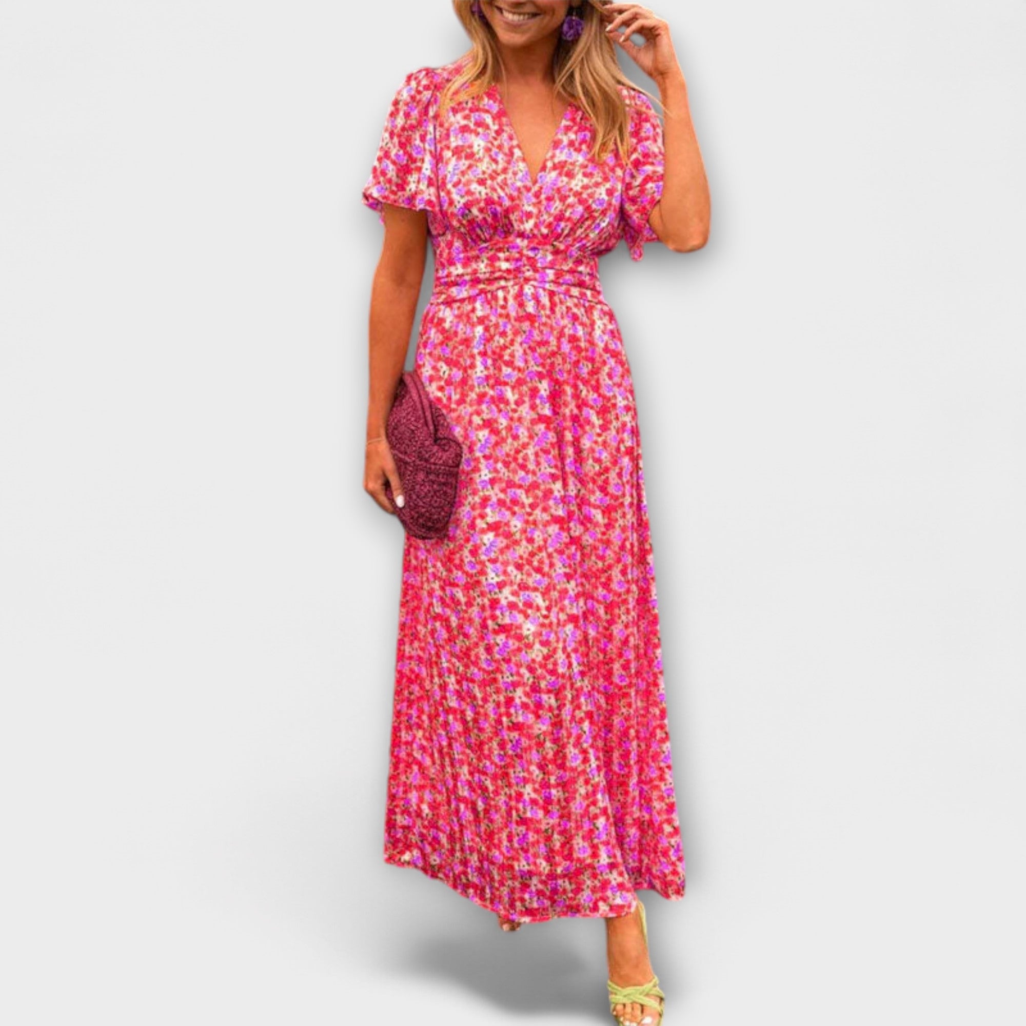 Elsie - Klasická V-krční šaty